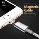 Mcdodo Cablu Magnetic Lightning Silver (1.2m, 2.4A max, led indicator)-T.Verde 0.1 lei/buc
