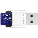 Card memorie Samsung microSDXC PRO Plus 256GB, Class 10, UHS-I U3, V30, A2