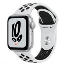 Smartwatch Apple Watch SE (2021) Nike GPS 44mm Silver Aluminium Case with Sport Band - Pure Platinum/Black