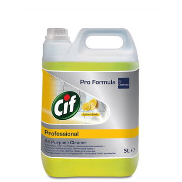 Chemia CIF Professional Lemon, pentru toate tipurile de pardoseli si suprafete, 5 litri
