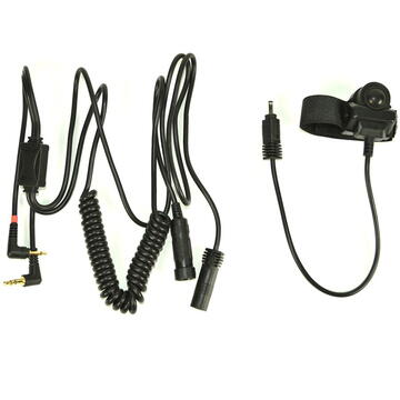 Cablu adaptor cu buton PTT Midland/Albrecht BHS300U cu 2 pini pentru casti moto Cod 41939/C797