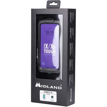 Midland Carcasa waterproof pentru iPhone X si XS cu suport ghidon