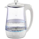 Fierbator Maestro MR-052-WHITE Electric glass kettle, white 1.7 L