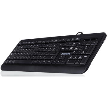 Tastatura Activejet USB keyboard K-3807S Negru cu fir USB