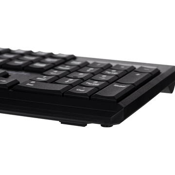 Tastatura Activejet USB keyboard K-3911W Negru Wireless Fara fir