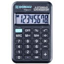 Calculator de birou Calculator de buzunar, 8 digits, 88 x 59 x 10 mm, Donau Tech DT2083 - negru