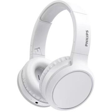 Philips 5000 series TAH5205WT/00  Head-band 3.5 mm connector USB Type-C Bluetooth Alb