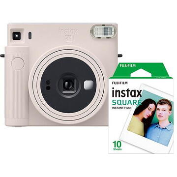 Aparat foto digital Fujifilm SQ1WHPAPIR instant print camera 62 x 62 mm White