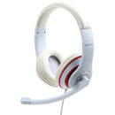 Gembird MHS-03-WTRD headphones/headset Wired Head-band Calls/Music Red, White