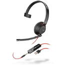 POLY Blackwire 5210 Headset Wired Head-band Office/Call center USB Type-A Black
