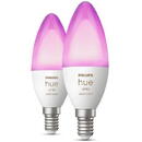 Philips by Signify Philips Hue White and colour ambience Dual Pack E14