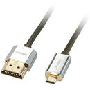 Lindy CROMO Slim HDMI High Speed A/D Cable, 2m