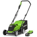 33 cm cordless mower Greenworks GD24LM33K4 - 2516107UB - charger + 4Ah battery kit