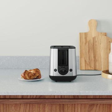 Prajitor de paine Electrolux E3T1-3ST toaster 2 slice(s) 800 W Black, Stainless steel