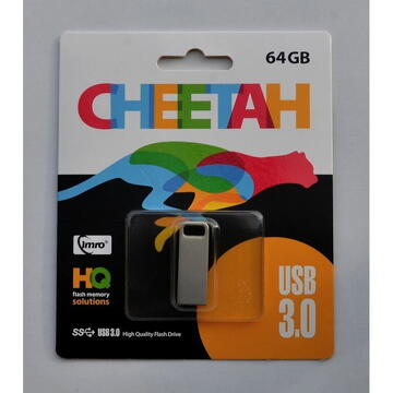 Memorie USB IMRO USB 3.0 CHEETAH/64GB USB flash drive Chrome