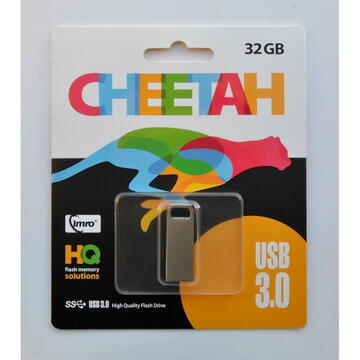 Memorie USB IMRO USB 3.0 CHEETAH/32GB USB flash drive Chrome, Silver