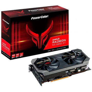 Placa video PowerColor Red Devil AXRX 6650XT 8GBD6-3DHE/OC graphics card AMD Radeon RX 6650 XT 8 GB GDDR6