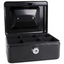 Accesorii birotica Caseta (cutie) metalica pentru bani, 152 x 115 x 80 mm, DONAU - negru