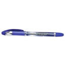 Pix PENAC Soft Glider, rubber grip, 1.6mm, varf metalic - scriere albastra