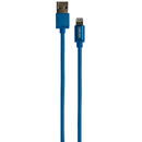 Cablu date GRIXX - 8-pin to USB Apple MFI License, impletit, lungime 1m - albastru