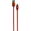 Cablu date GRIXX - 8-pin to USB Apple MFI License, impletit, lungime 1m - rosu