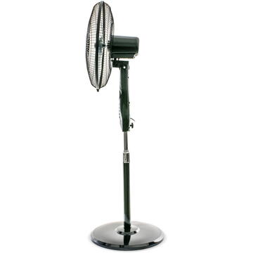 Ventilator ZASS FTR 1615 cu picior si telecomanda, Negru