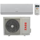 Instalatie de aer conditionat ZASS ZAC 09/ILN Inverter, 9000 BTU, Clasa A++, Ionizare, Auto-Curatare, Filtru cu Carbon, Alb, Kit de instalare inclus