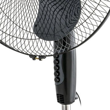 Ventilator Ventilator cu picior Zass ZF 1604, 41cm diametru, 45 W, Motor silentios si puternic, Culoare Negru
