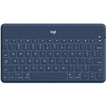 Tastatura Logitech Keys-To-Go Bluetooth Portable Keyboard - CLASSIC BLUE - US UNT'L Albastru Bluetooth Fara fir