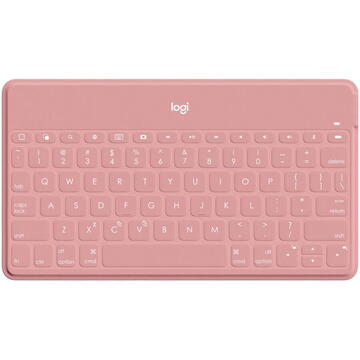 Tastatura Logitech Keys-To-Go Bluetooth Portable Keyboard - BLUSH PINK - UK  Bluetooth Fara Fir
