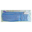 Tastatura TASTATURA PC DIN SILICON WATERPROOF Albastru