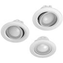 Hama WLAN LED Built-In Spotlight, 5 W, for Voice / App Control, Adjustable, 3 Pc
