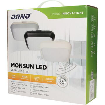 Orno Plafon MONSUN LED 15W, biały