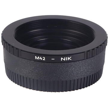 Adaptor montura K&F Concept M42-Nikon cu sticla optica de la M42 la Nikon KF06.119