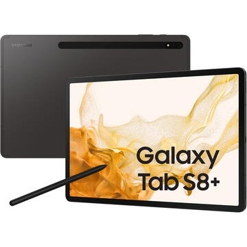 Tableta Samsung Galaxy Tab S8 Plus 12.4" 256GB 8GB RAM 5G Gray
