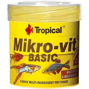 Hrana pesti TROPICAL Mikro-Vit Basic - food for fry - 32g