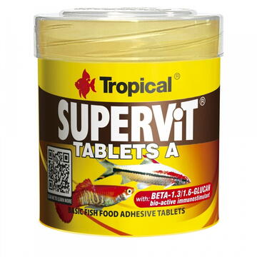 Hrana pesti TROPICAL Supervit Tablets A - fish food - 150g