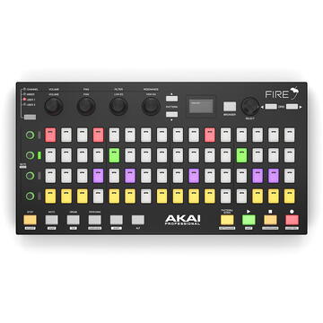 AKAI FIRE CONTROLLER ONLY FL Studio Controller without software Black
