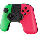 STOGA Controller Wireless Pro Game For SWH, Turbo &amp; Dual Shock, Motion Funtion, Green / Pink