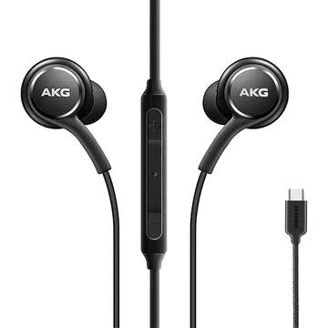 Casti Audio By AKG Samsung In Ear, Microfon, Buton Control, Conector USB Type-C, Bulk (Fara Ambalaj), Negru
