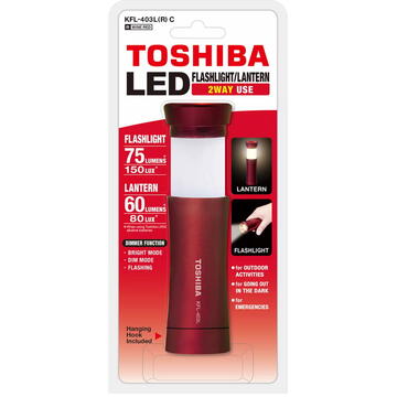 TOSHIBA KFL-403L(R) LED flashlight lamp 2in1 75/60 lm Red