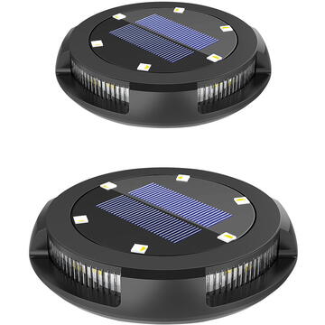 Set of 2 RGB LED solar lamps Activejet LARIX