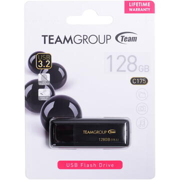 Memorie USB Teamgroup Team Group C175 USB flash drive 128 GB USB Type-A 3.2 Gen 1 (3.1 Gen 1) Black