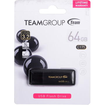 Memorie USB Teamgroup Team Group C175 USB flash drive 64 GB USB Type-A 3.2 Gen 1 (3.1 Gen 1) Black