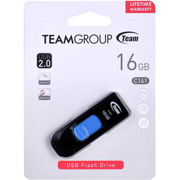 Memorie USB Teamgroup Team Group C141 USB flash drive 16 GB USB Type-A 2.0 Black, Blue