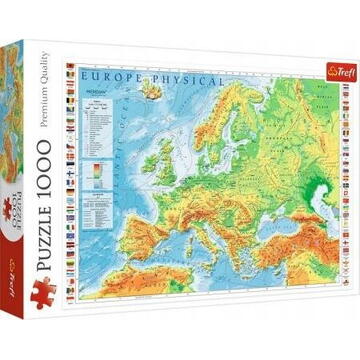 Trefl Puzzle 1000 elementów Mapa Fizyczna Europy