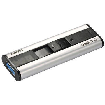 Memorie USB Hama "Pro+" FlashPen, USB 3.0, 128 GB, 100 MB/s, silver