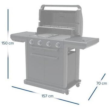 Campingaz gas grill 4 Series Deluxe (black, model 2021)