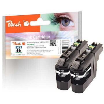 PEACH ink black for TwinPack LC-223black