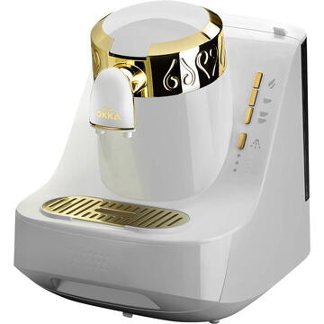 Espressor Arzum Okka, mocha machine (white / gold)